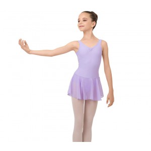 Gathered neckline tunic 儿童连体舞蹈裙