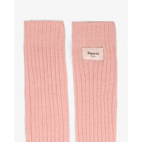 粉色芭蕾舞蹈针织堆堆袜套
