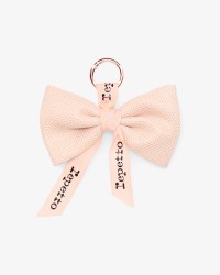  淡粉色蝴蝶结挂饰