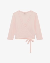 女士多色休闲显瘦中袖围裹上衣T恤 